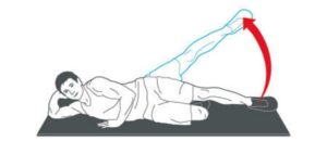 medius exercise side lying