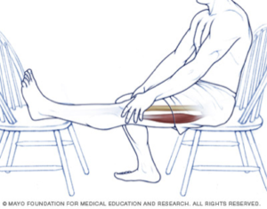 hamstring stretch seated